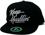 Snapback Cap Keep Hustling, Black