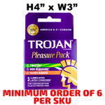 Trojan - Pleasure Pack, 3 Ct