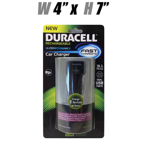 #PRO168 Duracell Dual Fast Charging Car Charging:  Most Smartphones, eReaders & Tablets