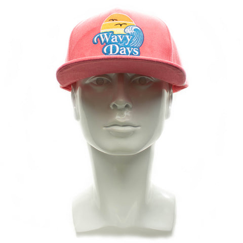 Snapback Cap - Wavy Days, Pink