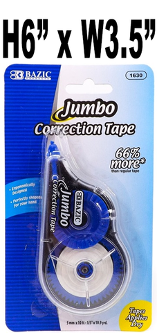 Stationery - Jumbo Correction Tape - 1 pk.