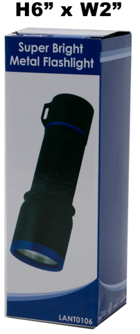 5.5" Super Bright Metal Flashlight, 3 colors