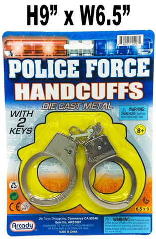 Toys $2.59 - Police Force Handcuffs, Die Cast Metal