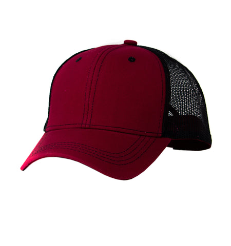 Mesh Trucker Cap - Maroon