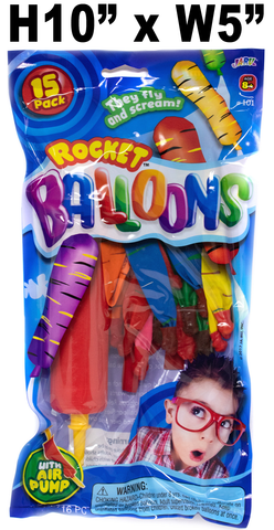 Toys $3.59 - Rocket Balloons, 15 Pk