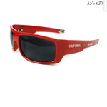 SP #H01CR RED Cali Collection Sunglasses