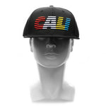 Snapback Cap - Cali Red, White, Yellow Blue Lines, Black