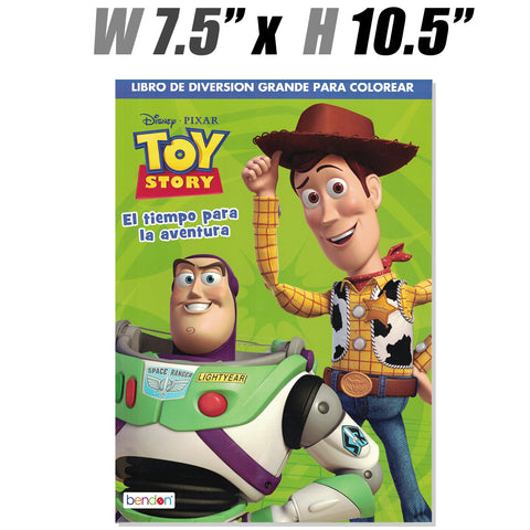 Stationery - Spanish Toy Story Coloring Book, Asst