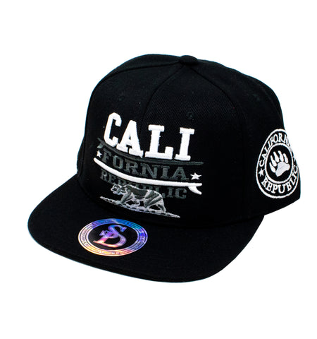 Snapback Cap - Cali Fornia Republic, Black