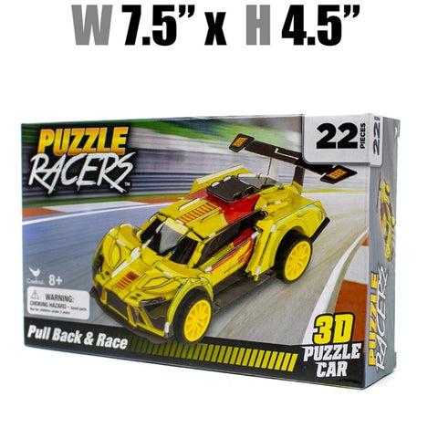 Toys $4.99 - Puzzle Racers 3D Puzzle Car, Pull Back & Race