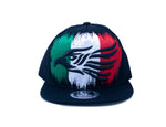 Snapback Cap -  Mexican Eagle Green White Red, Black