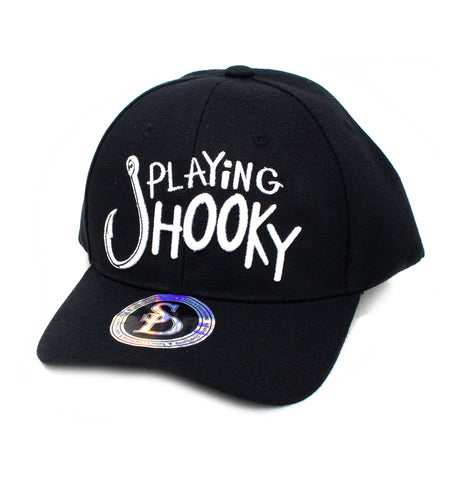 Baseball Cap Playing Hooky, Black (adjustable)