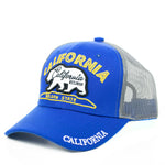 Baseball Cap - California Golden State Trucker, Royal Blue