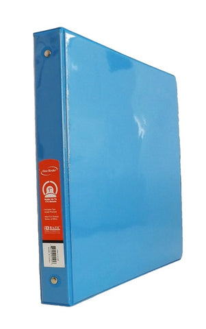 Stationery - Binder 1' PVC - 3 Ring Cyan Blue