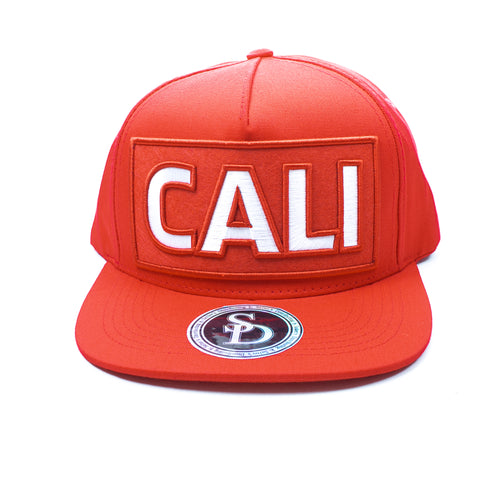 Snapback Red Cali Block Patch, Red