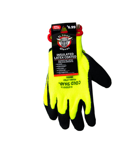 El Toro Gloves - Insulated Latex Coated Work Gloves SM