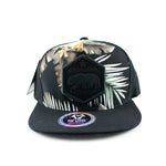 Snapback Cap - California Republic Tropical, Black