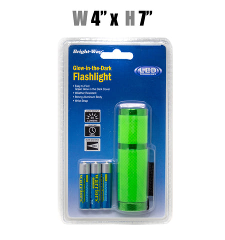 #1BW2G Glow-in-Dark Flashlight w/batteries