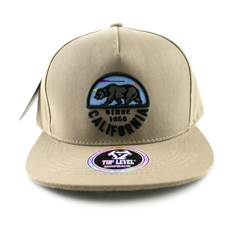 Snapback Cap - California Since 1850, Khaki