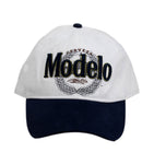 Baseball Cap Modelo (adjustable), White w/Navy Bill