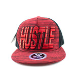 Snapback Cap Hustle, Black/Red