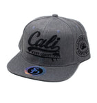 Snapback Cap - Cali West Coast, Charcoal