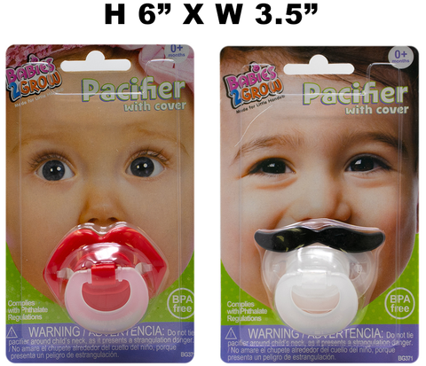Baby Supplies - Babies 2 Grow Pacifier w/Cover, Asst'd