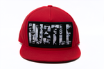 Snapback Cap Hustle, Red