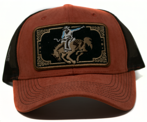 Baseball Cap Western Patch Rodeo, Orange