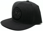 Snapback Cap California Republic Round Patch, Dark Heather Grey