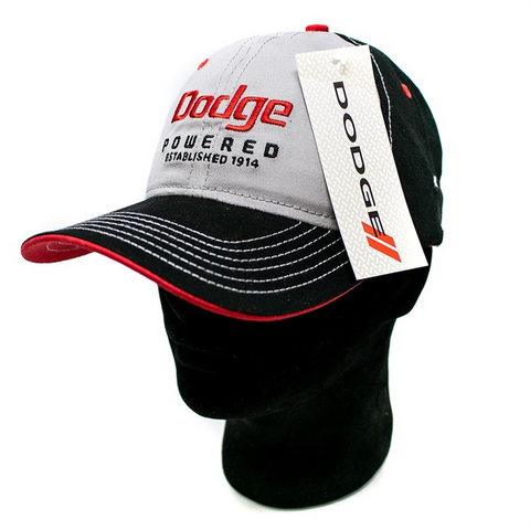 Baseball Cap Dodge Powered, Black/Grey (adjustable)