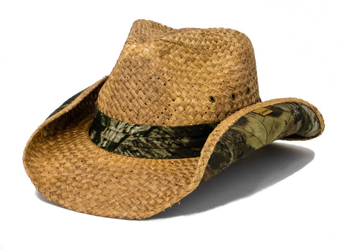 Mossy Oak Cowboy, Camo on Underbrim - Hide Out