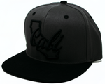 Snapback Cap Cali (State Map), Dark Grey w/Black Bill