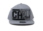 Snapback Cap -  Cali Pixilated, Heather Grey and Black