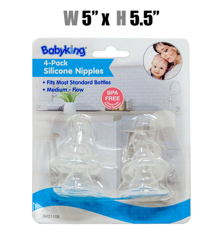 Baby Supplies - Silicone Nipples 4pk