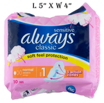 Always Classic Sensitive Normal, 10 Pads