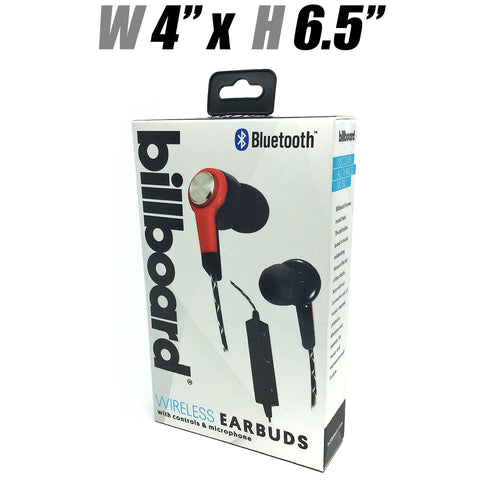 #MG507 Billboard Bluetooth Wireless Earbuds w/Controls & Microphone
