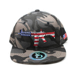 Snapback Cap Red, White & Blue AR-15, Camo