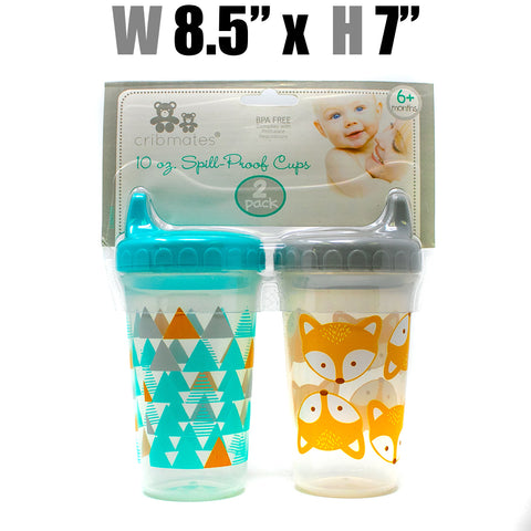 Baby Supplies - Cribmates Spill-Proof Cups 10 oz, 2 Pk