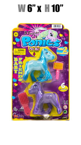 Toys $2.59 - Ponies, w/2 Brushes