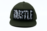 Snapback Cap Hustle, Olive