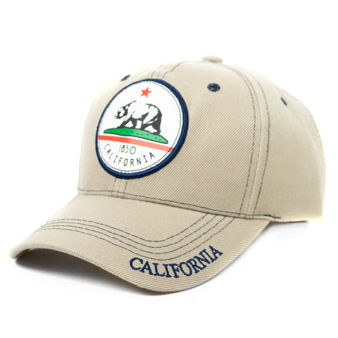 Baseball Cap - 1850 California Patch, Khaki