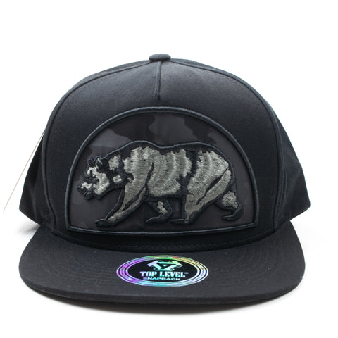 Snapback California Black Camo Patch