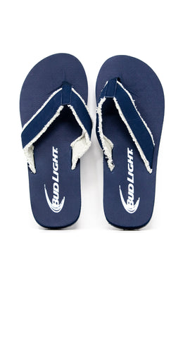Flip Flops - Men's Navy Bud Light - Size 10/11