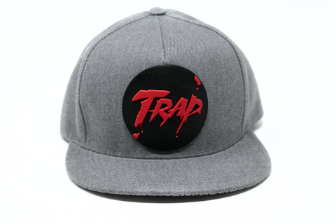 Snapback Cap Trap Patch, Heather Gray