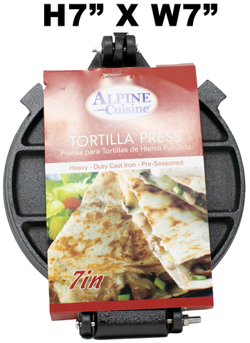 Alpine Cuisine - Tortilla Press Iron 7in