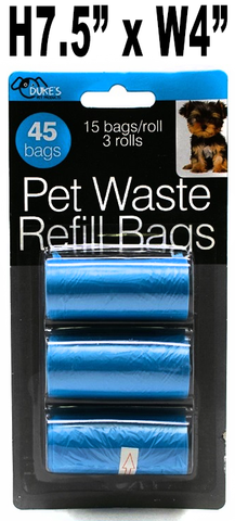 Pet Supplies - Pet Waste Refill Bags, 45 Bags