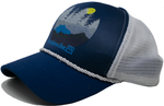 Mesh Trucker Cap - Avalanche Mountains, Navy