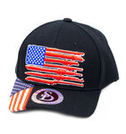 Baseball Cap Rifle Flag, Black (adjustable)