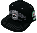 Snapback Cap Cali Brew, Born & Brewed, Black